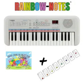 keyboard-yamaha-pss-e30-ksiazka-nutki-naklejki-do-nauki-dla-najmlodszych