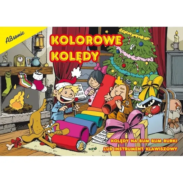 KOLOROWE KOLĘDY KSIĄŻKA NA BUM RURKI GRZEGORZ TEMPLIN WYD. ABSONIC