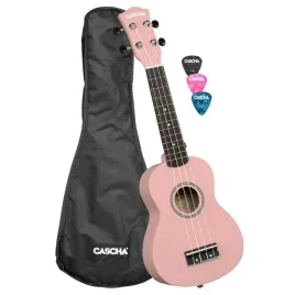 ukulele-sopranowe-cascha-hh3968-rozowe-pokrowiec-kostki-sprawdzane