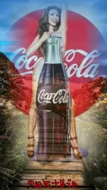 obraz-na-plotnie-canvas-seksowna-kobieta-nago-coca-cola-vintage-obraz-915