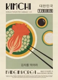 obraz-na-plotnie-canvas-kimchi-korean-food-vintage-retro-90x60-23
