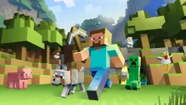 obraz-na-plotnie-canvas-poster-minecraft-world-maxi-steve-andalex-90x60-cm