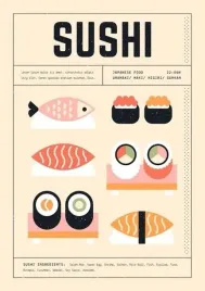 obraz-na-plotnie-canvas-sushi-art-poster-vintage-retro-90x60-cm