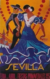 obraz-na-plotnie-canvas-tancerka-flamenco-hiszpania-vintage-90x60-4