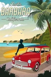 obraz-na-plotnie-canvas-california-beach-retro-vintage-90x60-cm-28