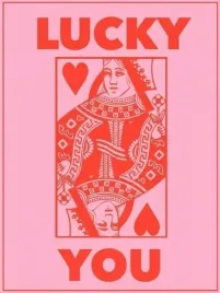 obraz-na-plotnie-canvas-lucky-you-karta-retro-vintage-90x60-cm