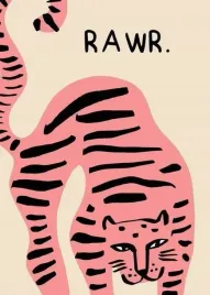 obraz-na-plotnie-canvas-rawr-pantera-vintage-retro-90x60-cm-4