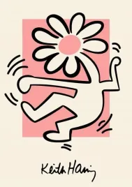 obraz-na-plotnie-canvas-keith-haring-art-retro-vintage-90x60-cm-3