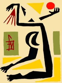 obraz-na-plotnie-canvas-gimnastyka-art-retro-vintage-90x60-cm