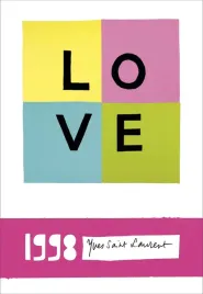 obraz-na-plotnie-canvas-yves-saint-laurent-love-vintage-retro-90x60