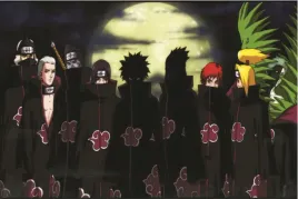 obraz-na-plotnie-canvas-obraz-naruto-akatsuki-goku-anime-manga-90x60-cm