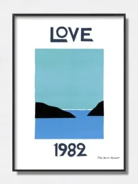 obraz-na-plotnie-canvas-yves-saint-laurent-love-poster-1982-90x60