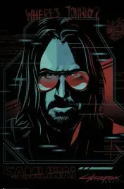 obraz-na-plotnie-canvas-cyberpunk-2077-samurai-wheres-johnny-90x60