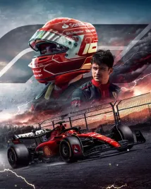 obraz-na-plotnie-canvas-charles-leclerc-ferrari-formula-1-90x60-cm