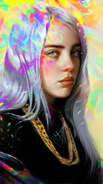 obraz-na-plotnie-canvas-billie-eilish-piosenkarka-obraz-90x60-cm-2