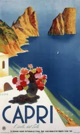obraz-na-plotnie-canvas-capri-wlochy-vintage-retro-91x61-cm