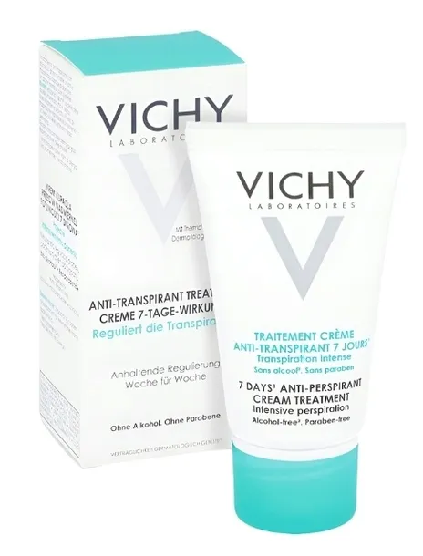 Vichy 7 Days Anti-Perspirant Cream Treatment 30ml Antyperspirant W Kremie