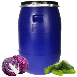 beczka-plastikowa-85l-do-kiszenia-kapusty-na-wode-deszczowke-obejma-atest
