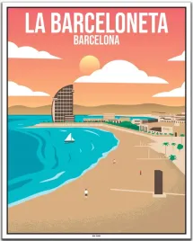 obraz-na-plotnie-canvas-barcelona-hiszpania-retro-vintage-61x915