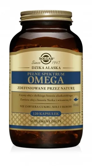 SOLGAR Pełne Spektrum Omega - 120 Kapsułek