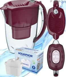 aquaphor-amethyst-dzbanek-filtrujacy-na-wode-28l-czerwony-wklad