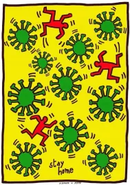 obraz-na-plotnie-canvas-keith-haring-art-poster-sztuka-obraz-61x915-cm-1