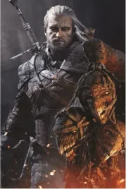 obraz-na-plotnie-canvas-wiedzmin-the-witcher-3-wild-netflix-60x90