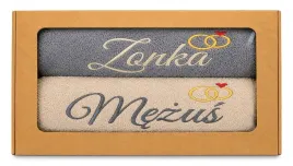 prezent-na-slub-komplet-recznikow-70x140-haft-mezus-zonka-ozdobne-pudelko