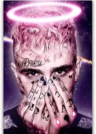 obraz-na-plotnie-canvas-lil-peep-rap-piosenkarz-raper-obraz-60x40