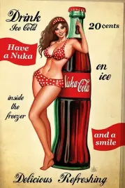 obraz-na-plotnie-canvas-coca-cola-vintage-retro-kobieta-obraz-90x60