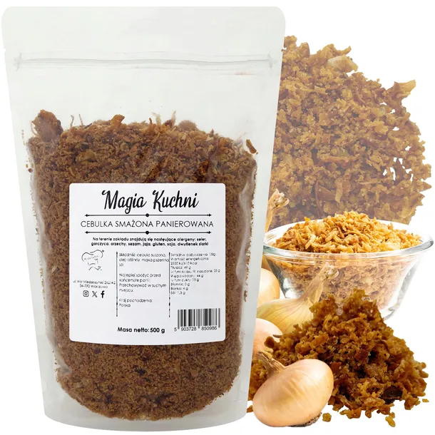 CEBULKA prażona 500g SMAŻONA cebula PANIEROWANA