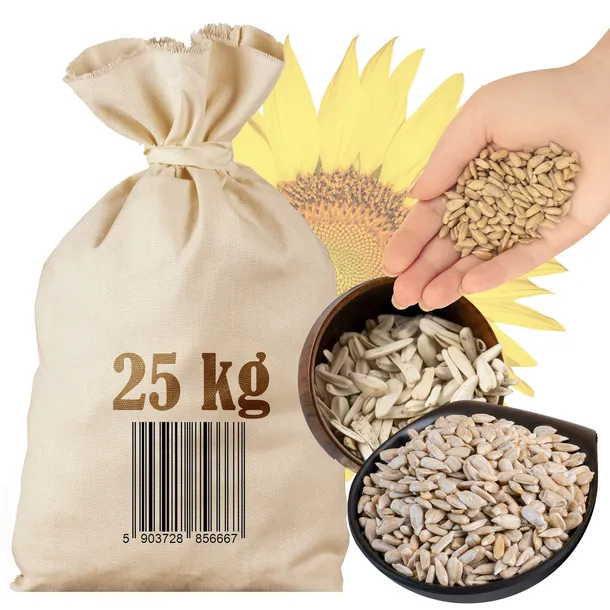 Słonecznik ŁUSKANY ziarno NATURALNIE ŚWIEŻY 25kg worek