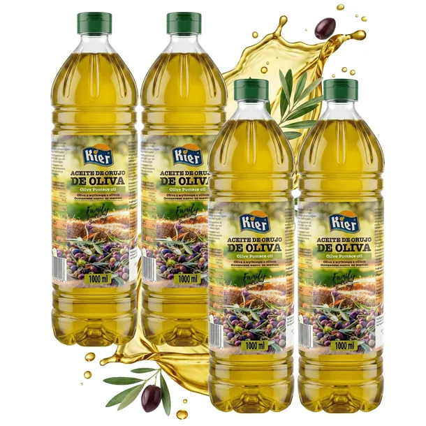 Oliwa z Oliwek Pomace 1L DO SMAŻENIA na zimno zdrowe tłuszcze ZESTAW 4 SZT