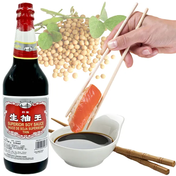 Sos SOJOWY jasny 610ml SUPERIOR soy SAUCE thin