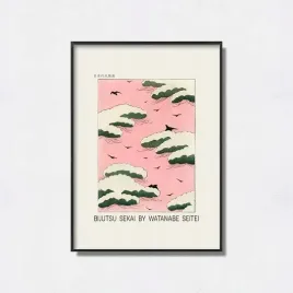 obraz-na-plotnie-canvas-bijutsu-sekai-exhibition-poster-50x70-cm