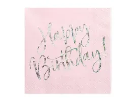serwetki-happy-birthday-pudrowy-roz-33x33cm-20szt