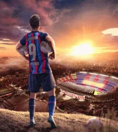 obraz-na-plotnie-canvas-robert-lewandowski-fc-barcelona-barca-50x40
