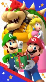 obraz-na-plotnie-canvas-super-mario-bros-swiateczne-obraz-a3-40x30-cm
