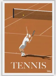 obraz-na-plotnie-canvas-tennis-vintage-retro-a3-40x30-cm