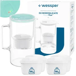 szklany-dzbanek-filtrujacy-licznik-led-wessper-d2-borosilicate-5x-filtr