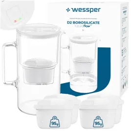dzbanek-filtrujacy-szklany-wessper-d2-borosilicate-3l-5x-filtr-wody