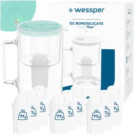 szklany-dzbanek-filtrujacy-wessper-d2-borosilicate-futureflow-3l-10-filtr