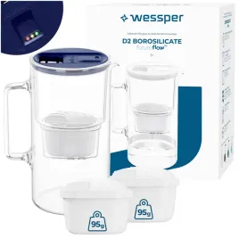 szklany-dzbanek-filtrujacy-wessper-d2-borosilicate-3l-led-3x-filtr