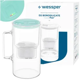 wessper-d2-borosilicate-dzbanek-filtrujacy-szklany-3l-led-filtr