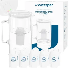 szklany-dzbanek-filtrujacy-wessper-d2-borosilicate-futureflow-3l-11x-filtr