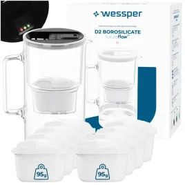 szklany-dzbanek-filtrujacy-wessper-d2-borosilicate-3l-futureflow-9x-filtr