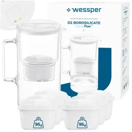 szklany-dzbanek-filtrujacy-wessper-d2-borosilicate-3l-futureflow-7x-filtr