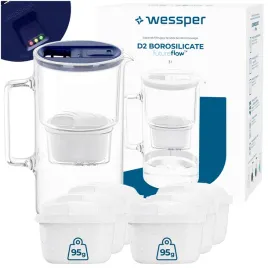 dzbanek-filtrujacy-szklany-wessper-d2-borosilicate-ff-3l-granat-7x-filtr