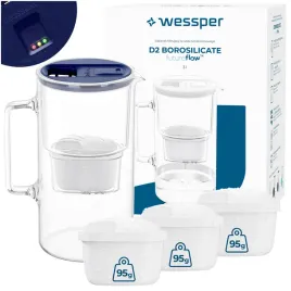 dzbanek-filtrujacy-szklany-wessper-d2-borosilicate-ff-3l-granat-4x-filtr