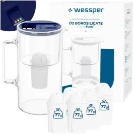 dzbanek-filtrujacy-szklany-wessper-d2-borosilicate-ff-3l-granat-6x-filtr